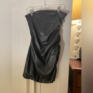 Zara Leather Mini Dress
